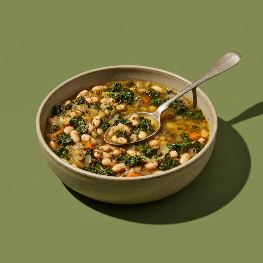 Stufato di fagioli cannellini e cavolo riccio, foto 3