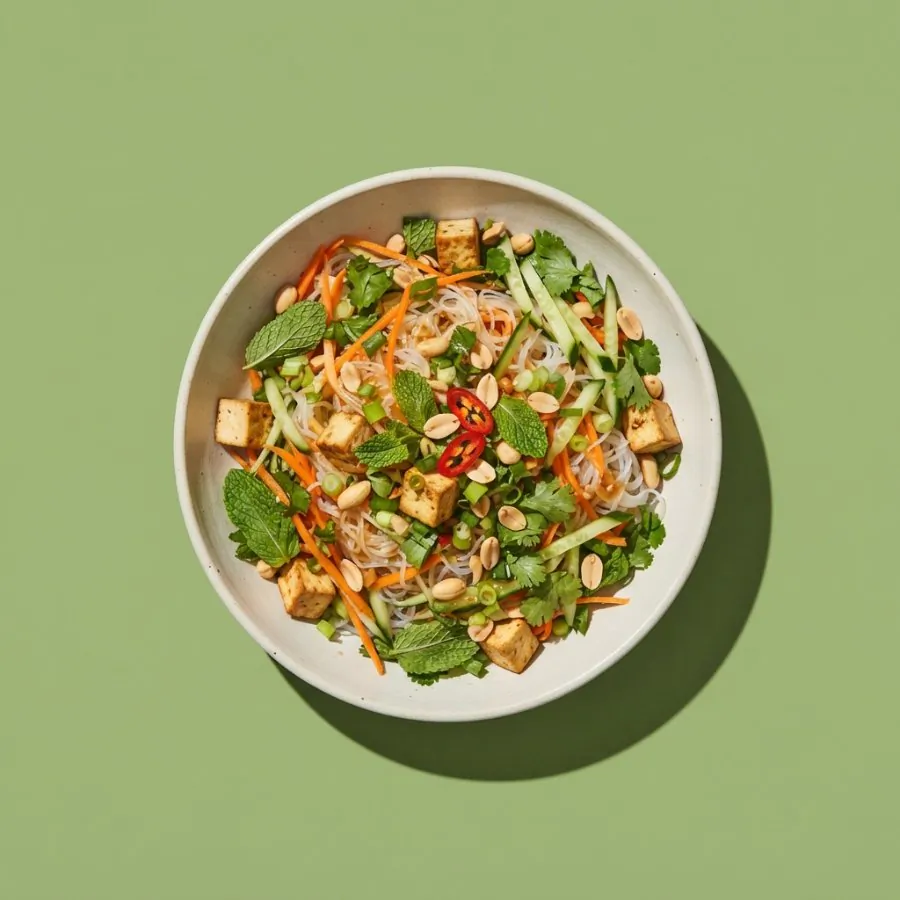 Reisnudelsalat mit Kräutern
