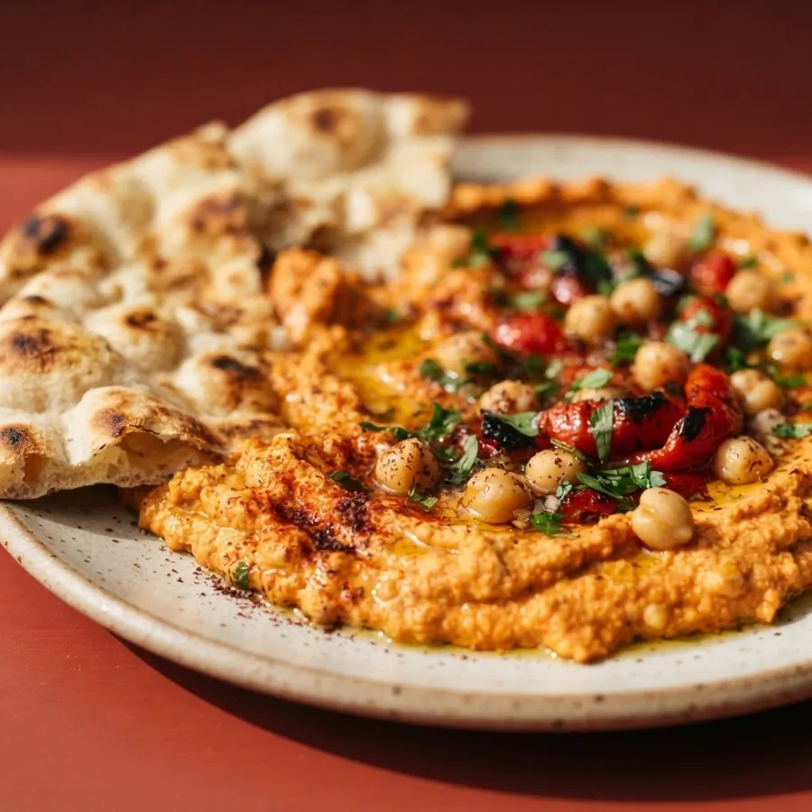 Houmous au poivron rouge rôti, photo 2
