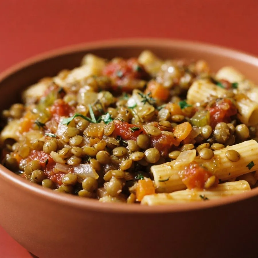 Lentil ragu with pasta, photo 2