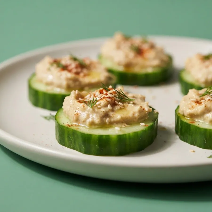 Bocadinhos de pepino com tahine, foto 2