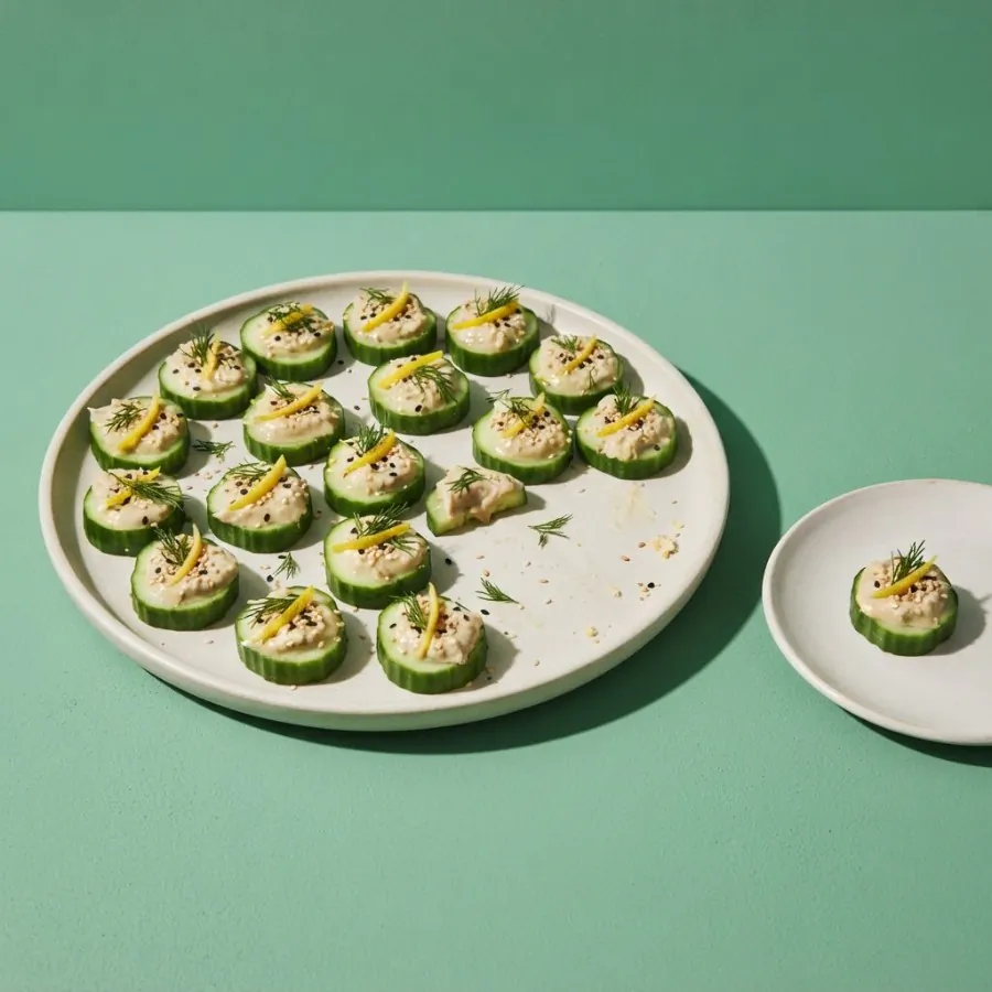 Bocadinhos de pepino com tahine, foto 3